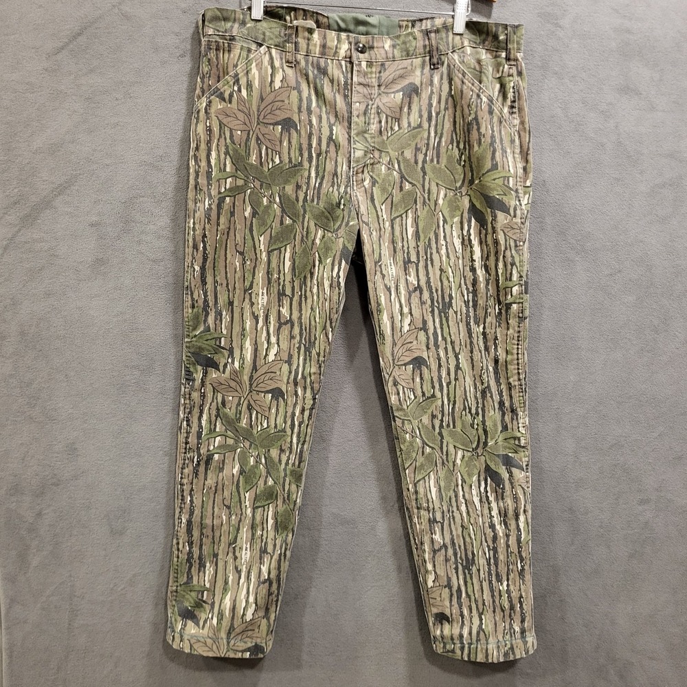 Vintage‎ Duxbak  Realtree Camo Pants Mens 40x32 Faded Thinsulate Lined USA